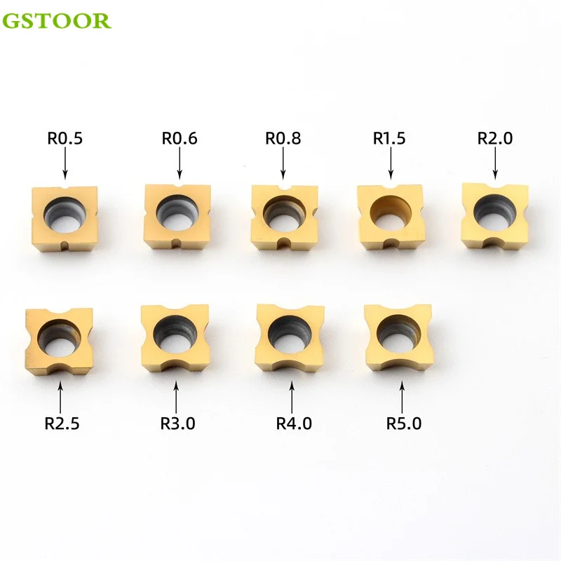 10PCS SPMW09T304 SPMW1204 R1.5 R2.0 R2.5 R3.0 R4.0 R5.0 R6.0 R7.0 R8.0 R9.0 R10 Chamfering Turning Tools CNC Lathe Cutter Blades