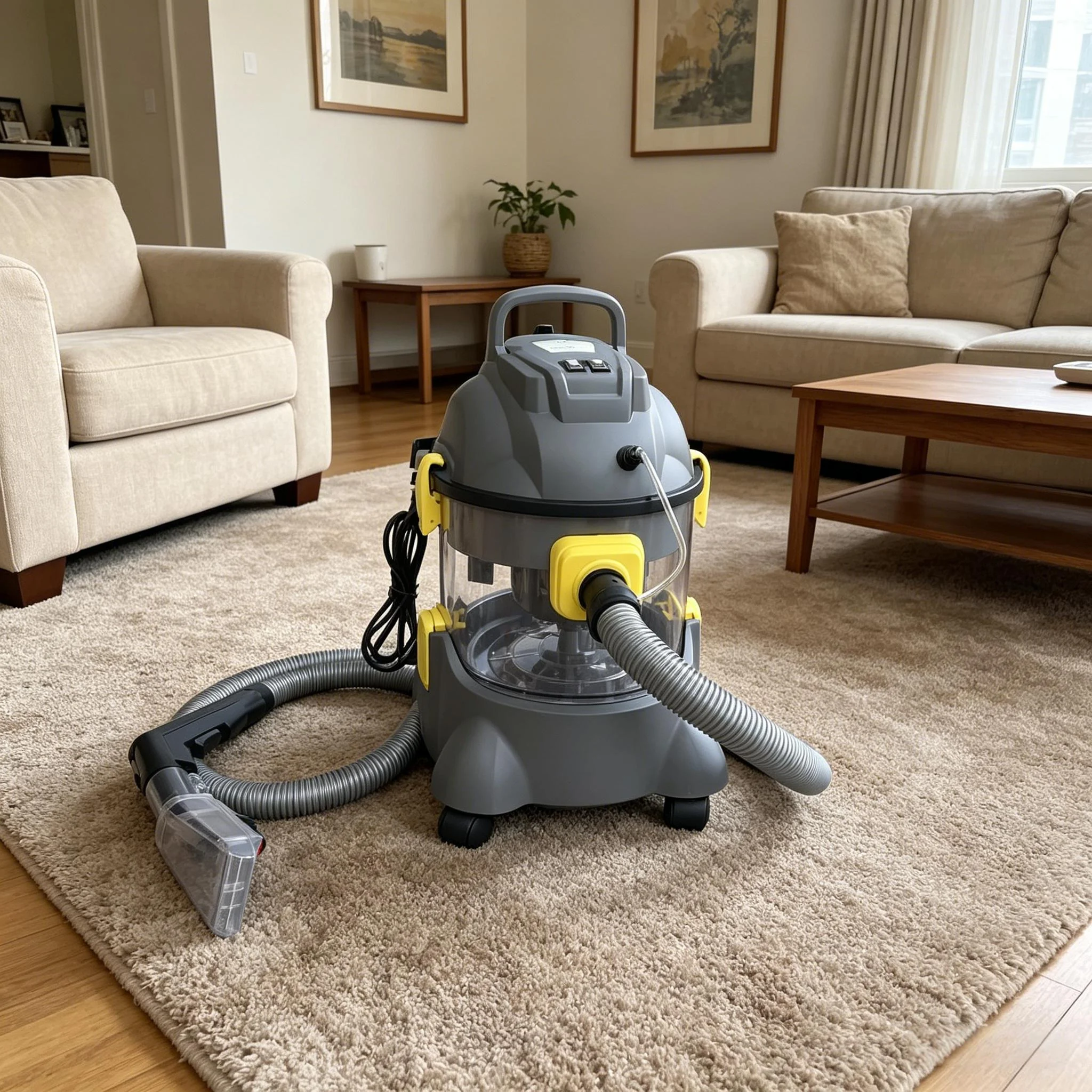 1400W Spray Extraction Carpet Cleaner Wet Dry Vacuum Cleaner For Car Seat Sofa Upholstery Deep Cleaning Machine