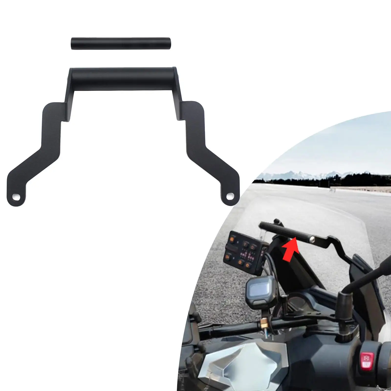 Motorcycle Navigation Bracket Accessories Spare Parts, Practical Easy to Install Professional Replacement Holder Support