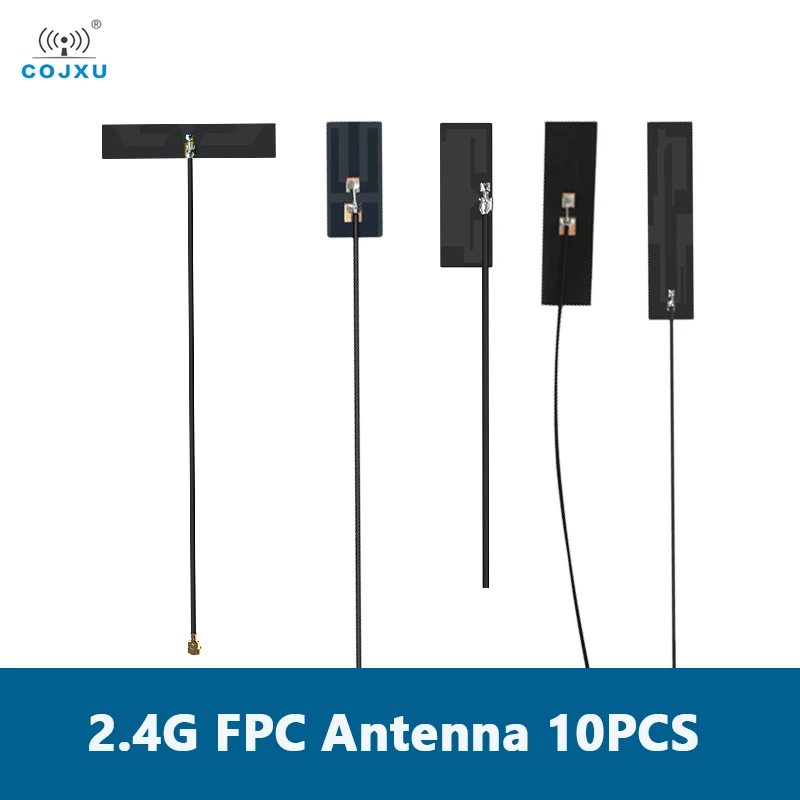 

10PCS/Lot 2.4G 5.8G COJXU FPC Antenna IPX 2dBi Small Size For Wireless Module Smart Industry 2.4G FPC Antenna Series