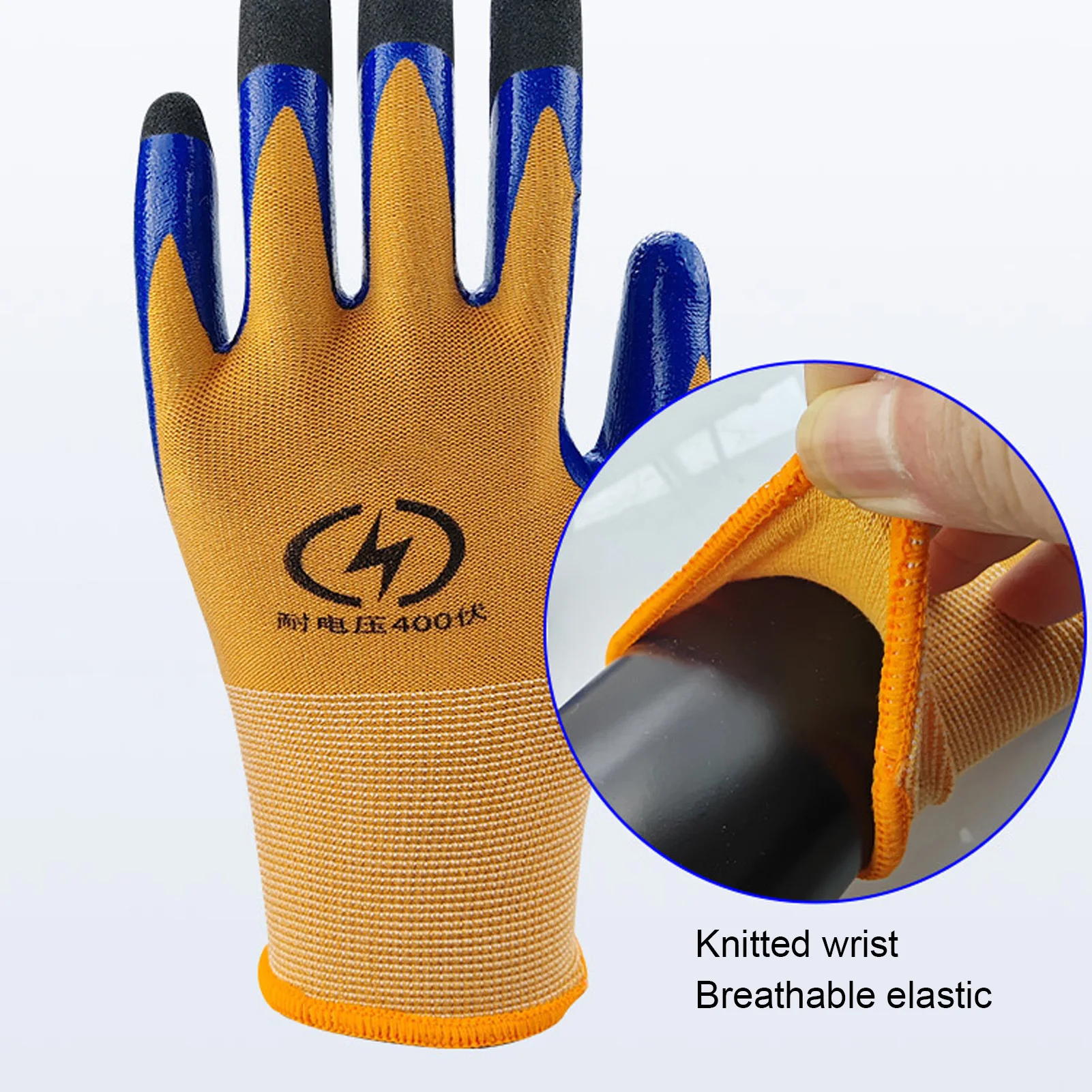 

Electrical Safety Gloves Ultra Thin Flame Retardant Versatile Touchscreen Electrical Insulated Gloves 400V for Instrumentation