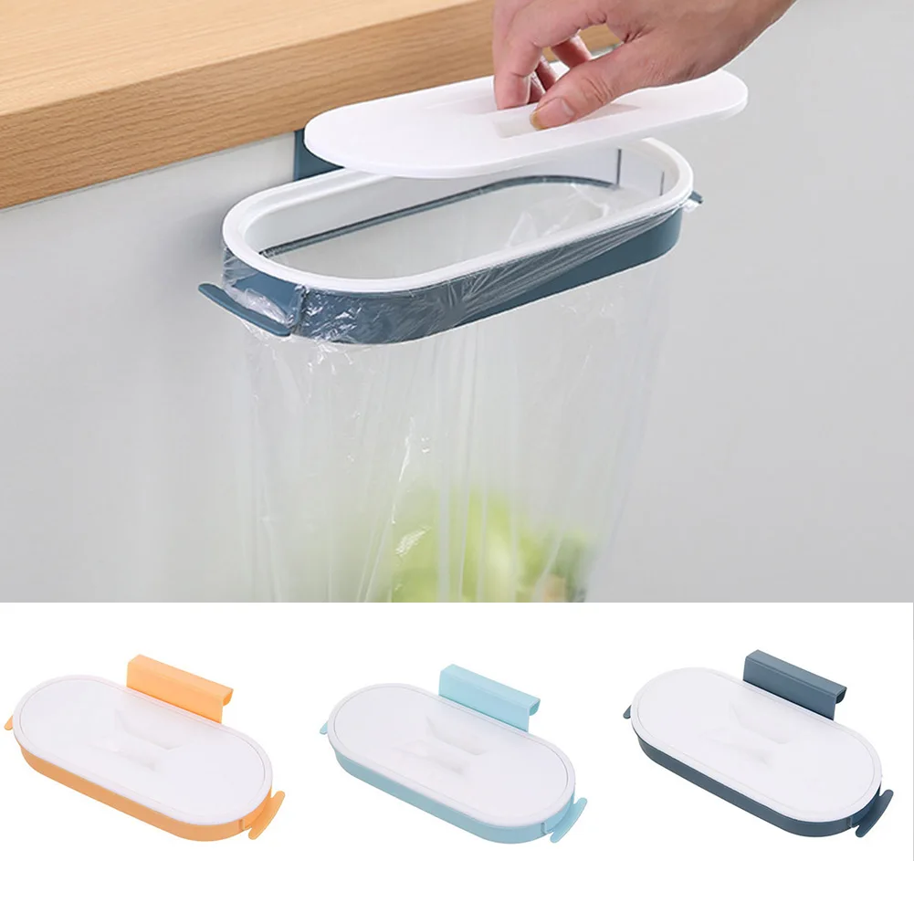 Druable High Quality Material Practical Garbage Bag Holder Hanging Rack Rubbish Stand Trash Basket Cupboard Door