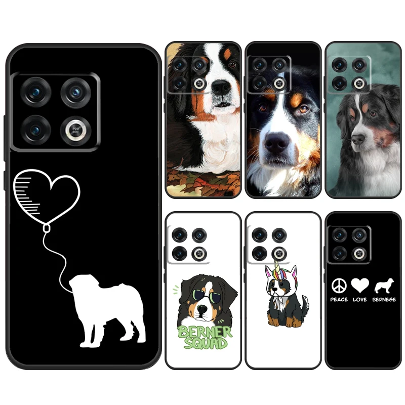 Funny Bernese Mountain Dog Case For OnePlus 12 12R 11 9 10 Pro 10R 10T OnePlus Nord CE4 2T N10 N20 CE 2 3 Lite Cover