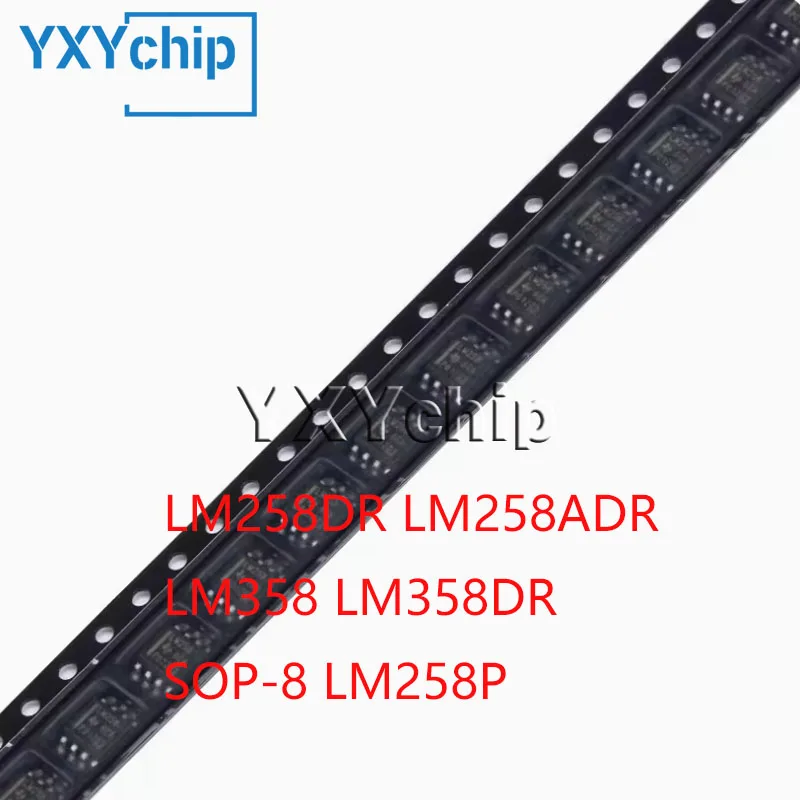 10pcs/lot New Original Lm258dr Lm258adr Lm358 Lm358dr Sop-8 Lm258p Dip-8 Dual Operational Amplifiers Chipset