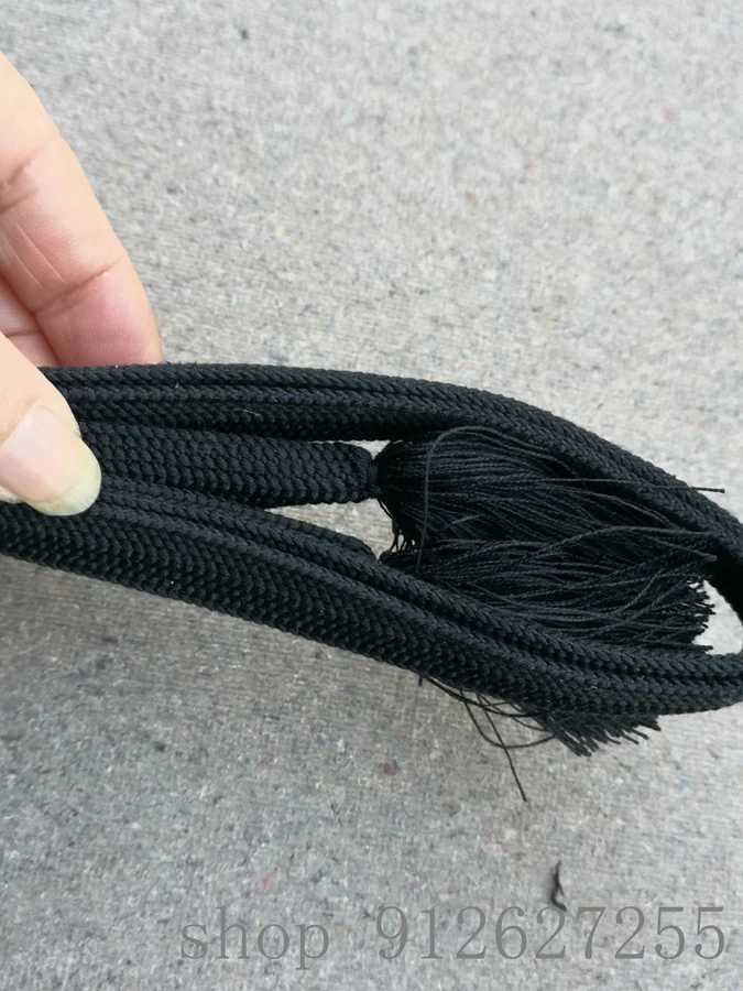 Japanese Hige black Sageo Rope For Japanese Katana sword wakizashi tanto 150-170cm