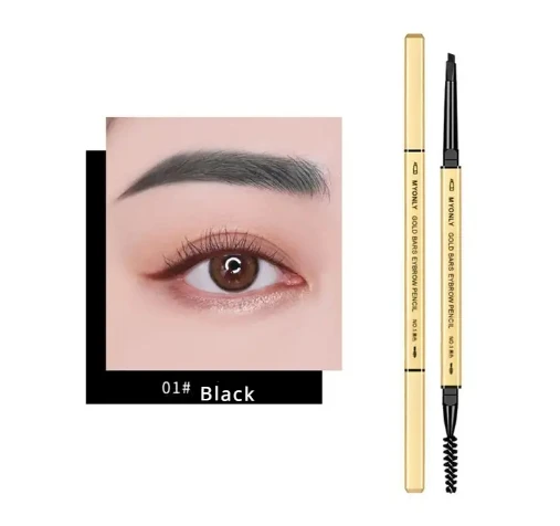 1Pc Dark Coffee Eyebrow Pencil With Brush Long Lasting Waterproof Black Gray Eyebrow Tattoo Pen Makeup Eye Brow Tint Sobrancelha