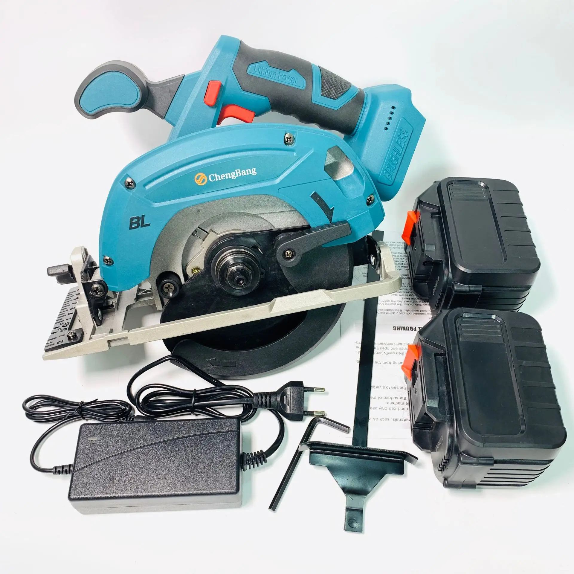 Lithium rechargeable electric brushless electric circular saw 165 mm portable cutting machine charging saw Makita Battery