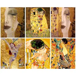 CHENISTORY Diamond Painting Kit Full Square Rhinestone Mosaic Klimt 5D DIY Diamond Embroidery Scenery Cross Stitch Home Decor