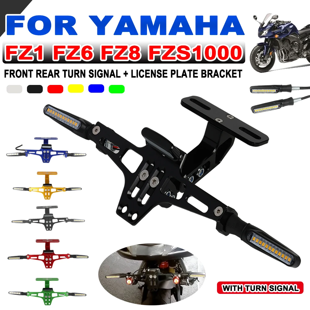 

For Yamaha FZ1 FZ6 FZ8 FZS1000 FZS600 XJ6 XJR1300 Accessories Turn Signal Light Adjustable Tail Eliminator License Plate Bracket