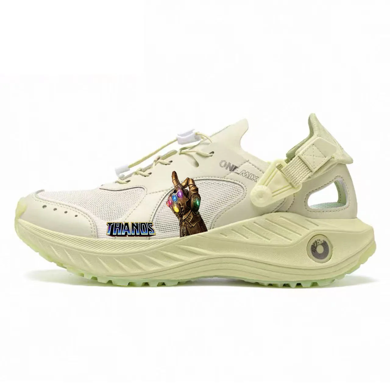 

ONEMIX Marvel Thanos Trekking Hiking Shoes Mens Womans Male Sneakers River Walking Shoes Outdoor Water Upstream Custom Shoes