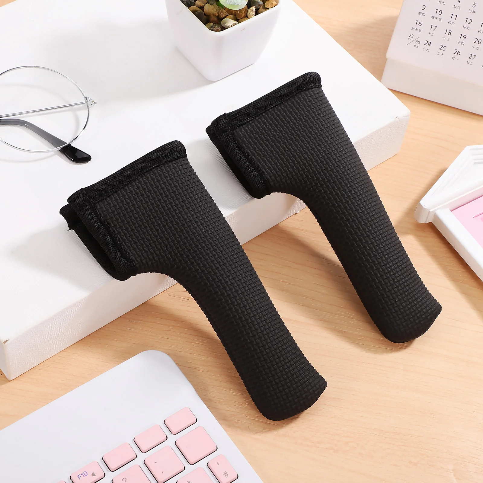 

4 pcs Non Knob Cover Slip Protective Knob Cover Chloroprene Material Door Handle Wrap Door Handle Wrap Hardware