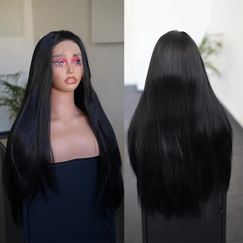 Futura Synthetic Lace Front Wig 13x4 Pre-Plucked Long Straight Glueless Wig For Black Women 30