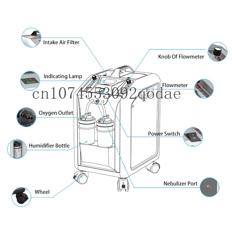 10L Design and Manufacturing of Dual Flow Oxygen Concentrators, 5L Wholesale for Dual Use