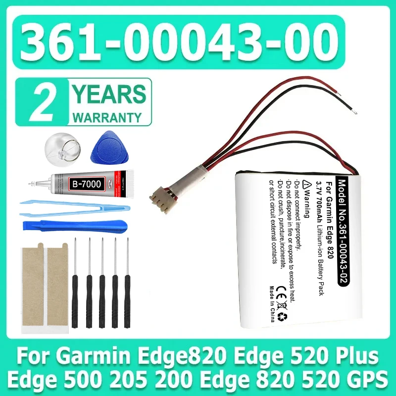 361-00043-00 Replacement Battery For Garmin Edge820 Edge 520 Plus Edge 500 205 200 Edge 820 520 GPS Cycling Computer