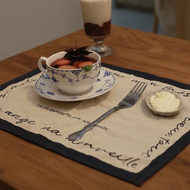 30*40cm Retro lino tovagliolo da tavola cibo fotografia sfondo puntelli di stoffa vecchie scene riprese Decor Mat tovagliolo da cucina