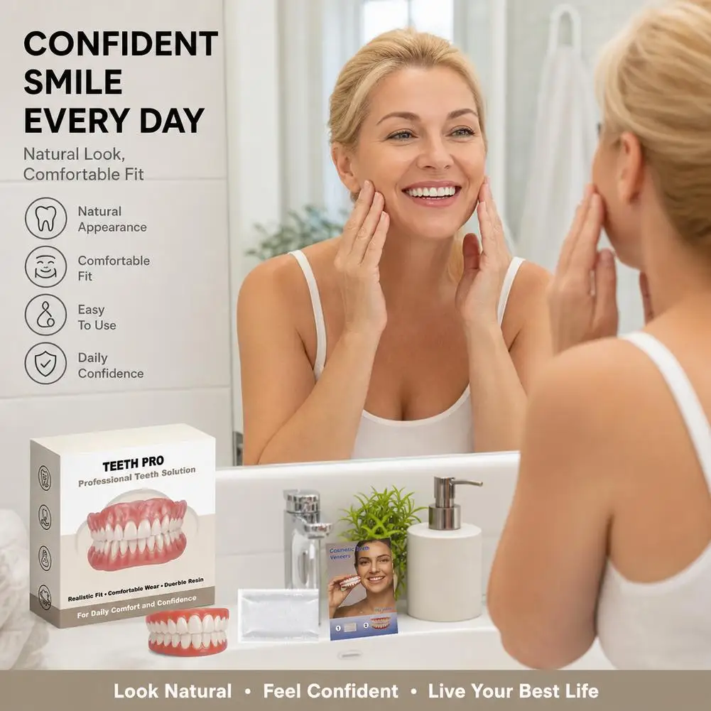Complete Set Of Dentures For Cosmetic Purposes Enhancing Smile And Improving Overall Appearance