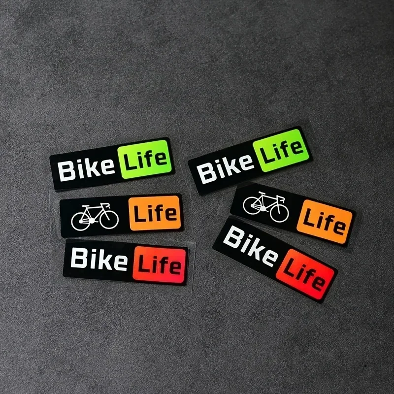 

2 шт./компл. многоцветная наклейка «Bike Life», уникальный автоаксессуар для индивидуальной настройки автомобиля