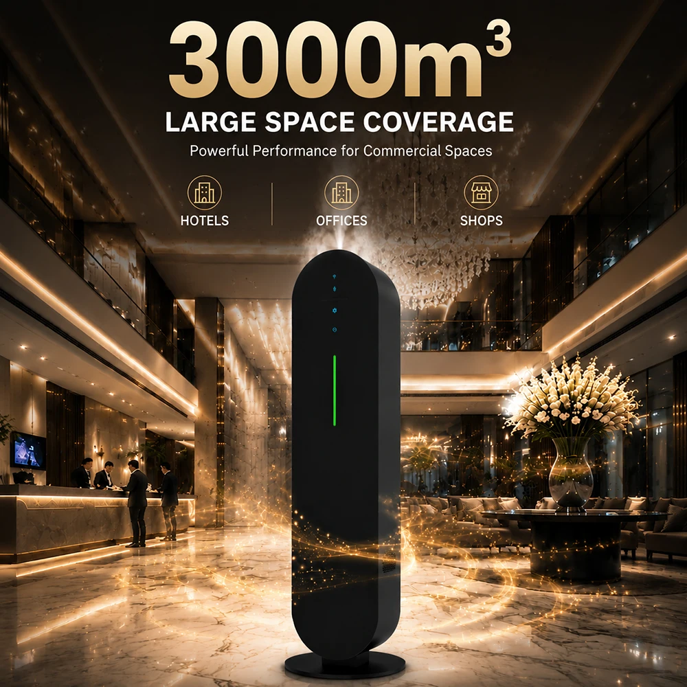NAMSTE 1000ML Column Fragrance Diffuser Home Fragrance Essential Oils Air Freshener Hotel Aroma Diffuser Coverage Up to 3000m³