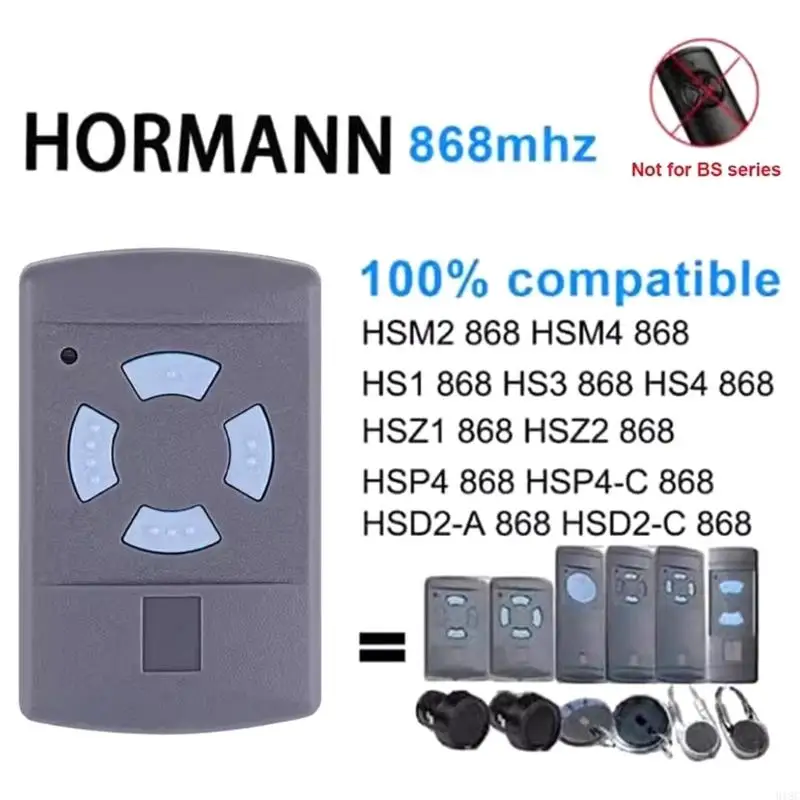 جهاز إرسال يدوي لباب المرآب 918C جهاز تحكم عن بعد سهل الاستخدام وجهاز تحكم عن بعد مناسب لـ HORMANN 868MHZ HSM4HSM2