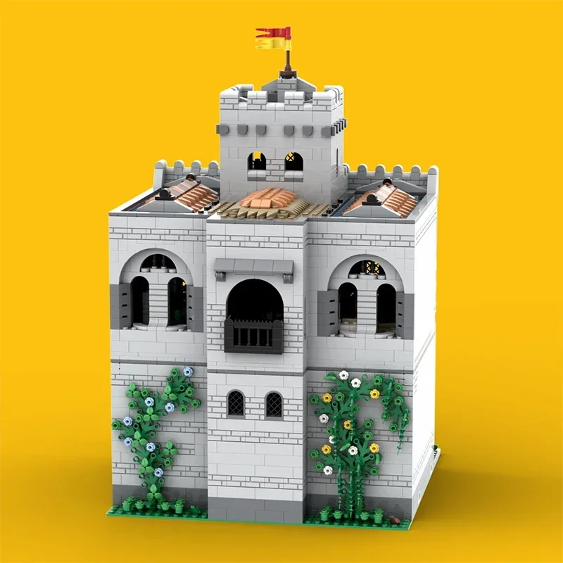 Bloques de construcción Moc modelo Medieval, tecnología de la reforma del castillo del guerrero León, bloques modulares, regalos, juguetes de Navidad, conjuntos DIY de montaje