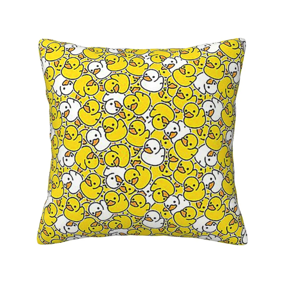 Rubber Duck Cute Pattern Design Square Pillowcase Pillow Cover Cushion Zip Decorative Comfort Throw Pillow for Home Bedroom