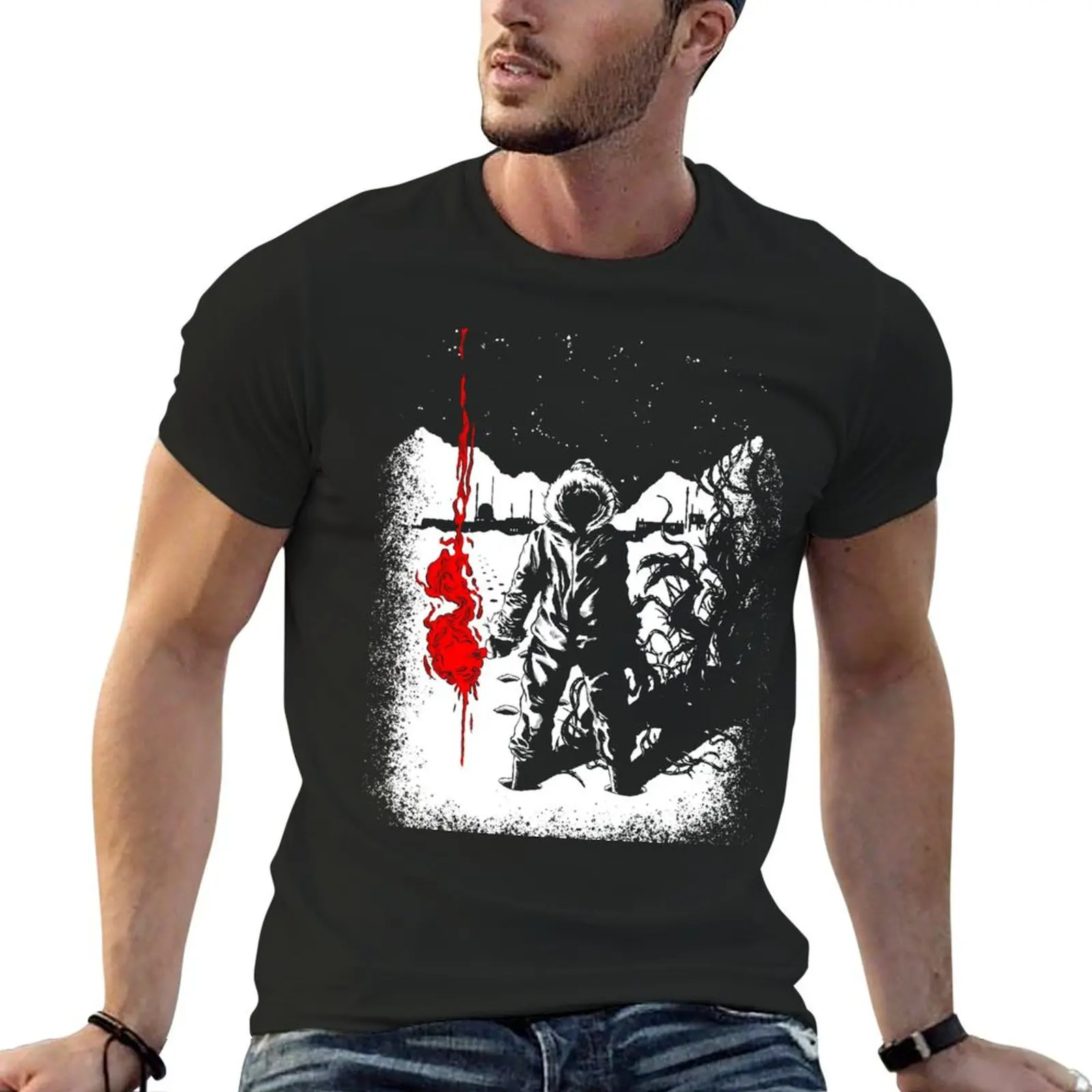 The Thing flare T-Shirt oversizeds summer tops graphics mens clothing