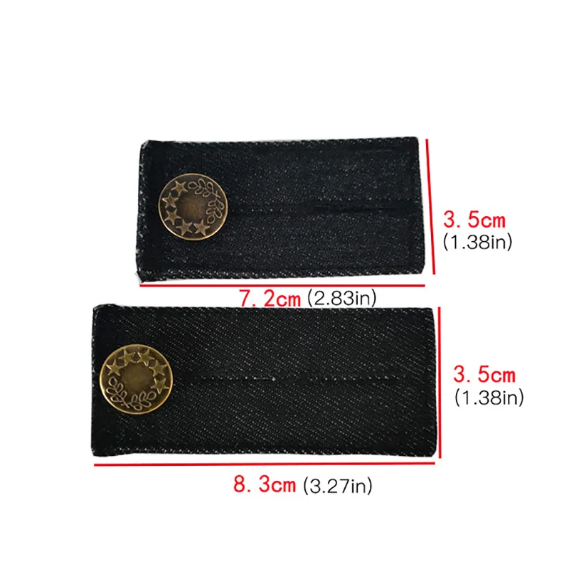 4pcs/set Denim Jeans Waist Extenders Waistband Expanders for Men Women Pregnancy Trousers Pants Jeans Skirt Button Extenders