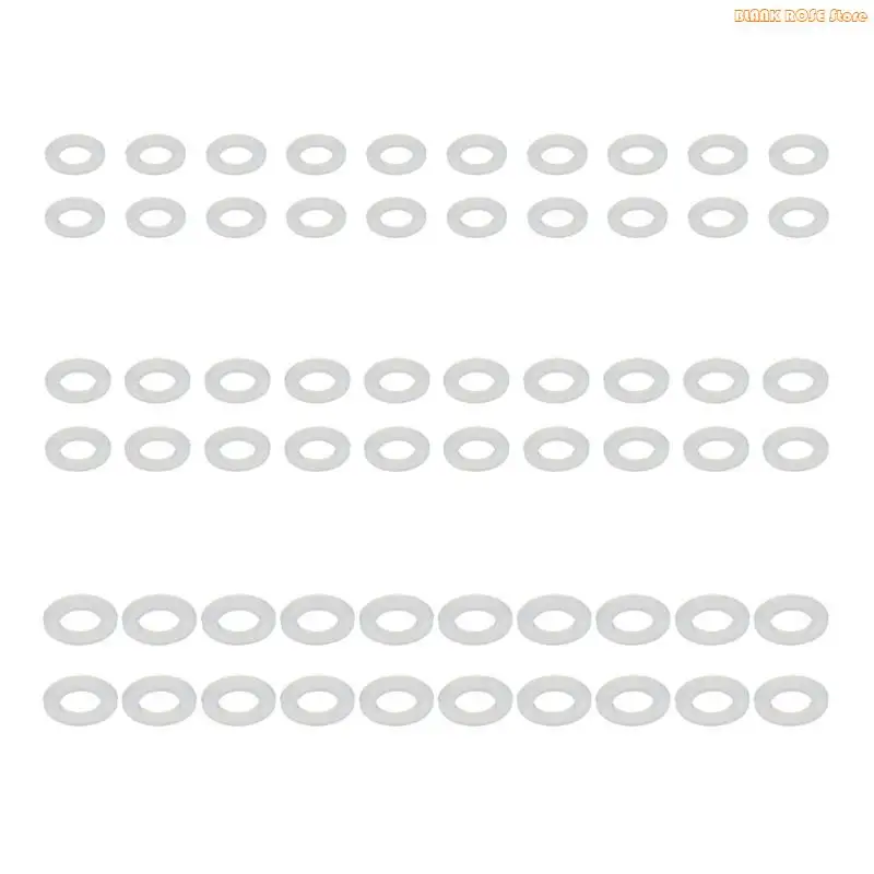 K1AE 60Pieces Multipurpose Nylon Washers Accessories For Furniture And Electronics