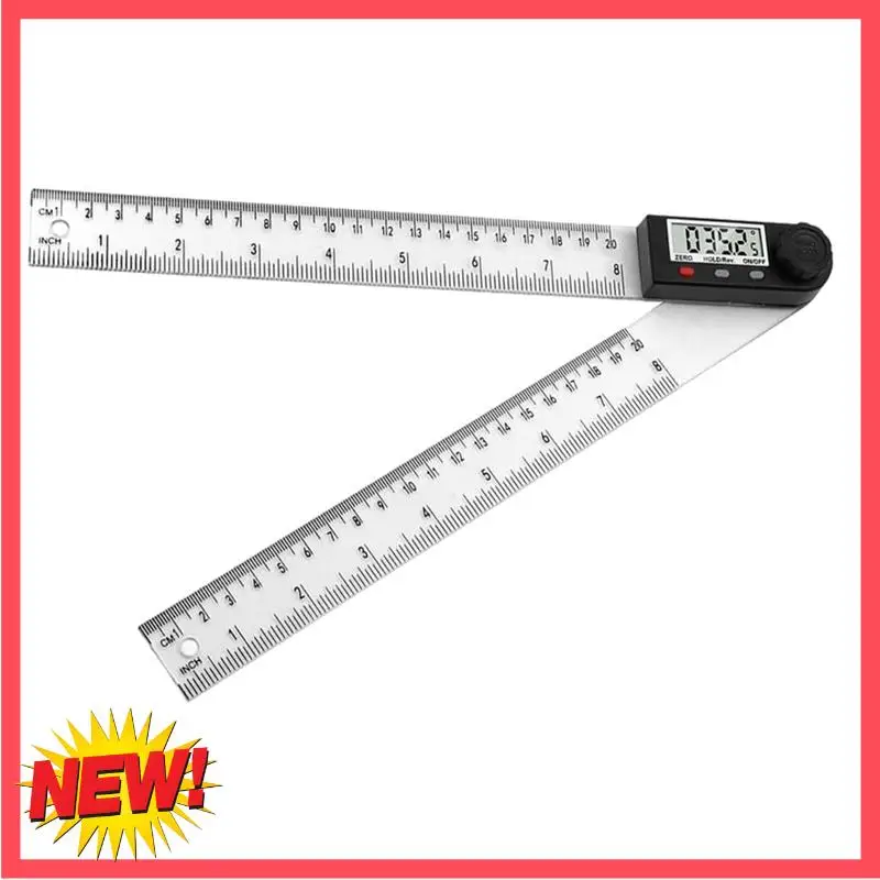 

B17C Digital Display Angle Ruler,2-In-1 Precision Ruler & Digital Angle Finder Protractor