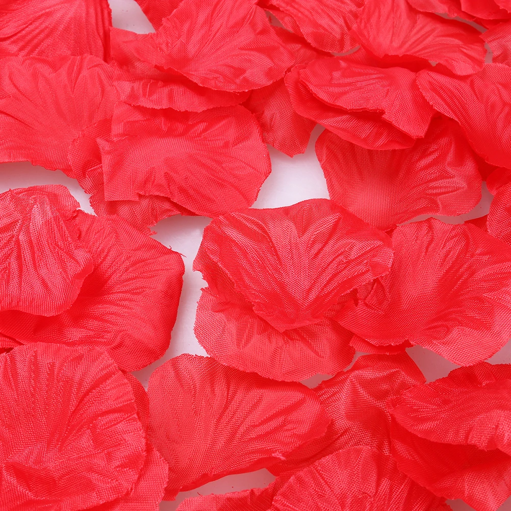 

2200 Pcs Artificial Rose Petals Roses Red Realistic for Wedding Silk Dining Table