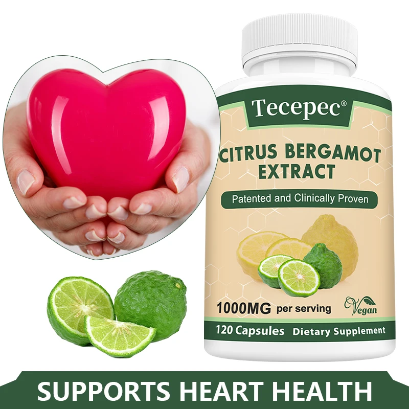 Citrus Bergamot Capsules 1,000 Mg - Powerful Antioxidant, Immune Health Support, Cell Health Support, Heart Health Support