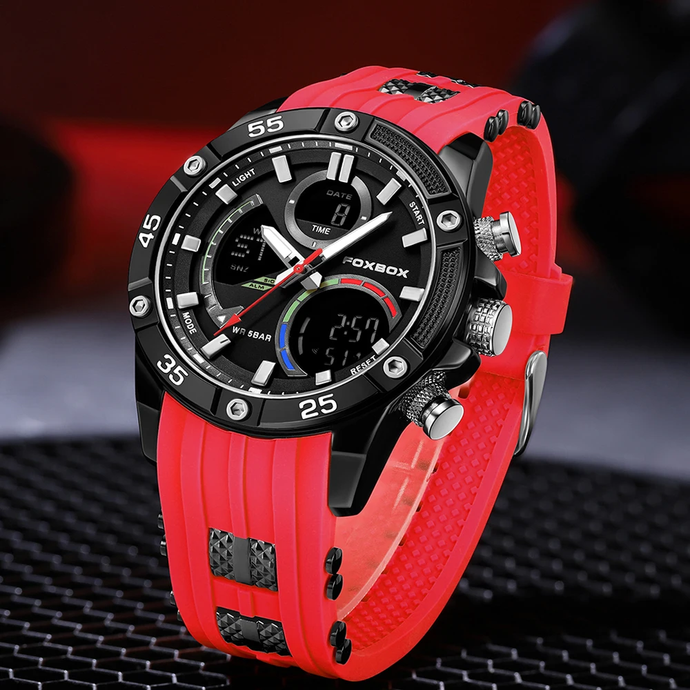 LIGE Fashion Military Watches for Men Luxury Original Sports Chronograph Watch ​Men Waterproof Quartz Clock Digital WristWatch