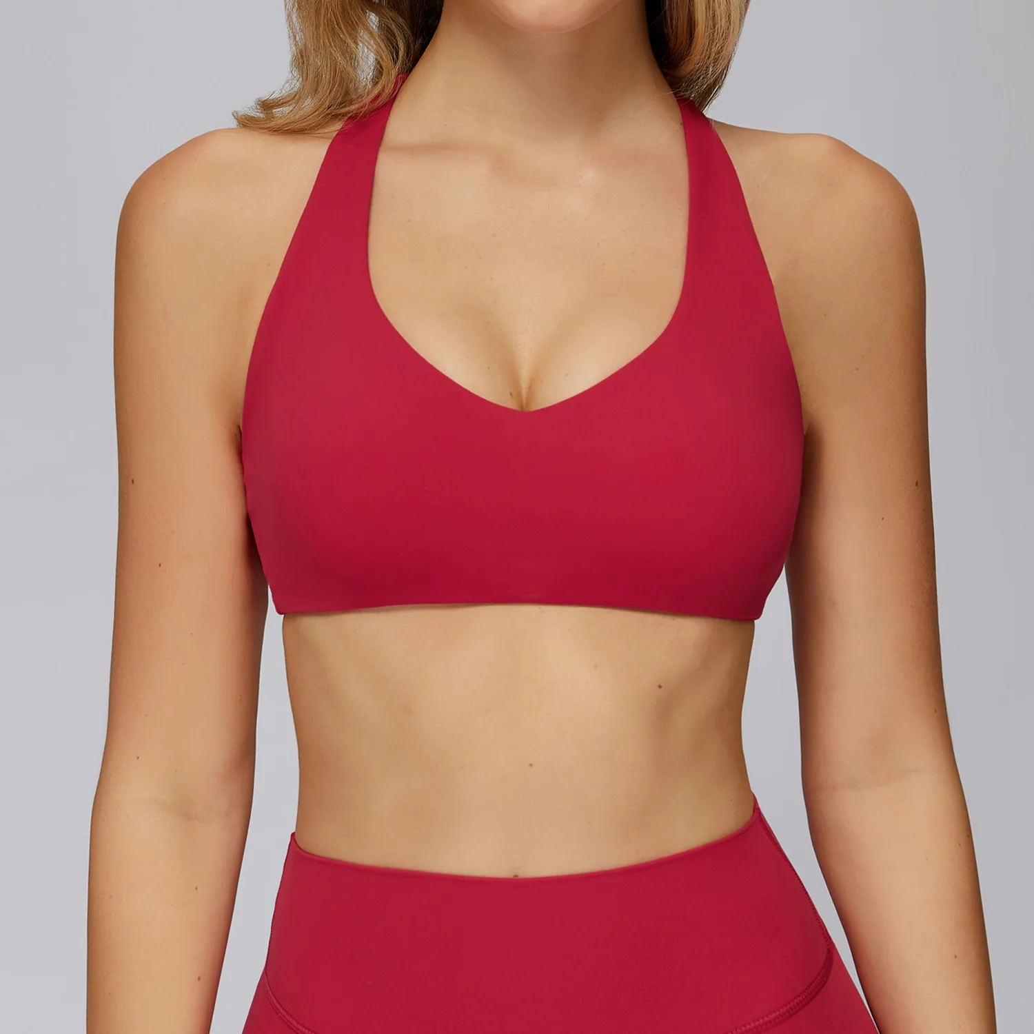 

Сплошной цвет, спортивный бюстгальтер для фитнеса, женский бюстгальтер для йоги, высокопрочный облегающий топ, нижнее белье для спортзала, йоги, женская быстросохнущая спортивная одежда для бега