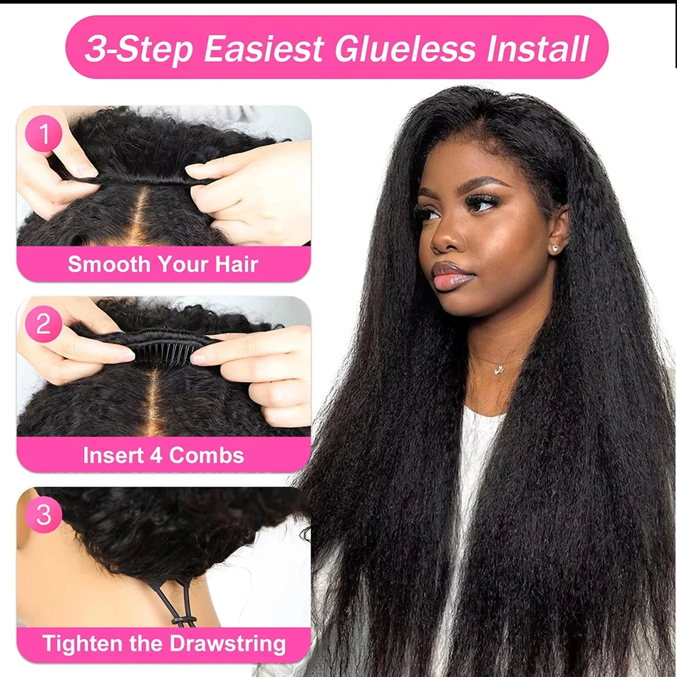 كامل آلة صنع نصف الباروكات لون طبيعي غريب مستقيم 250% الكثافة باروكة من شعر طبيعي جاهزة للارتداء لا الدانتيل نصف شعر مستعار للنساء