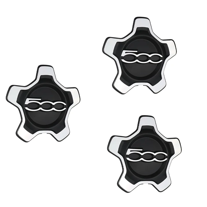 

Lasting 3X Car Wheel Center Cap Cover For Fiat 500X 2016-2022 6AN69LXHAA Dust Cover Car Accessories Silver