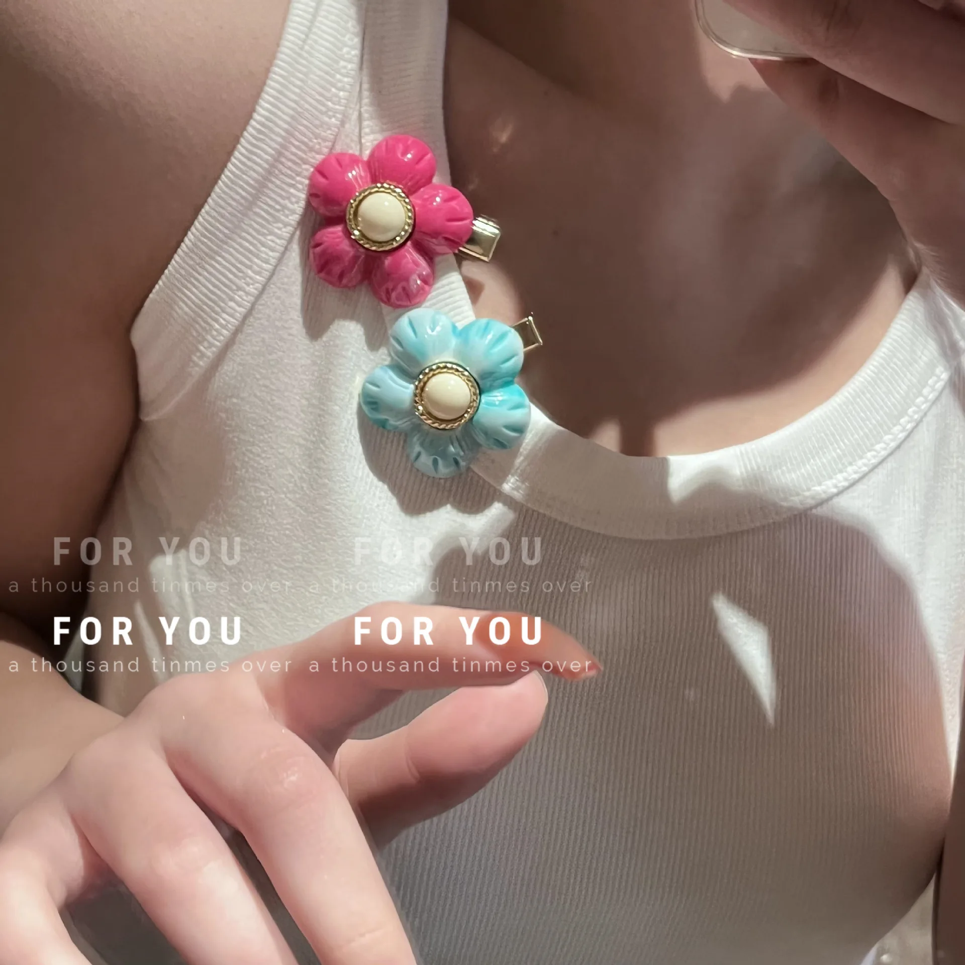 New French style retro elegant imitation jade style three-dimensional flower flower color dizzy design stud tide Free shipping