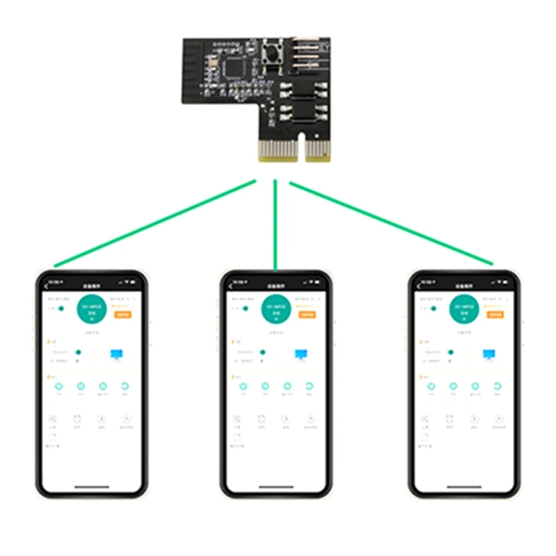 APP Controle Computer Power Reset Schakelaar PCIE Kaart 2.4G Wifi Smart APP Afstandsbediening PCB Voor Android Iphone