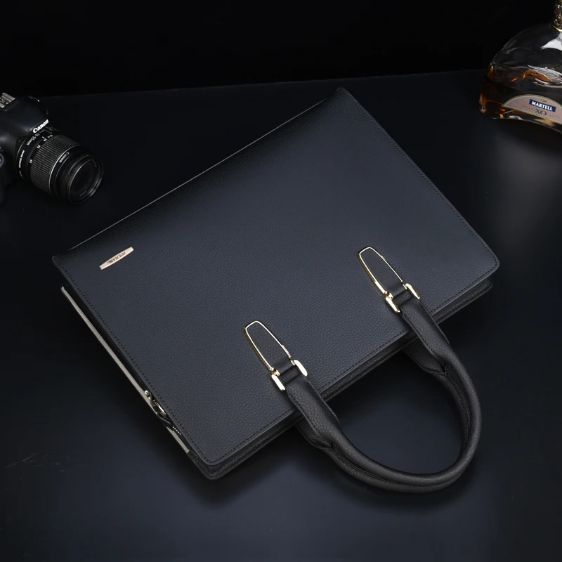 High Quality Password Lock Men's Bag Handbag Male Horizontal Shoulder Crossbody Briefcase Cattle Leather