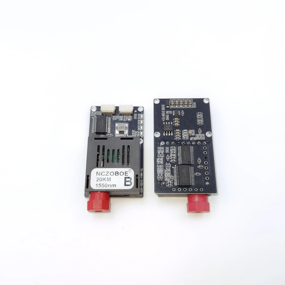 NCZOBOE Sky/Ground TTL Optical Transceiver Module DC  FC Interface for Drones TTL to Fiber Optic Module 2 CVBS   2 TTL