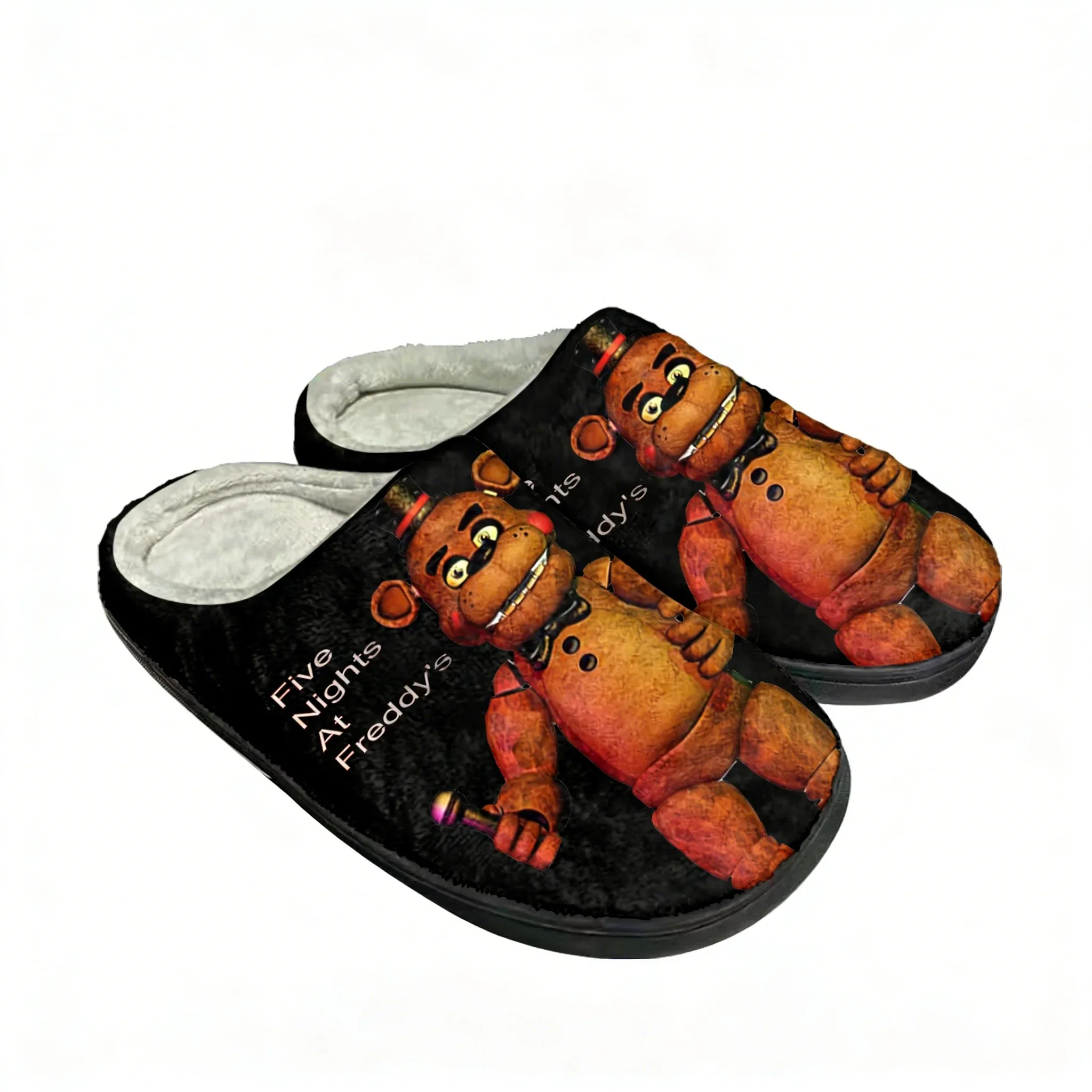 F-Fives Cotton Slippers N-Nights Mens Womens At F-Freddyse Youth Boy Girl Plush Bedroom Warm Shoes Customized Thermal Slipper view 2