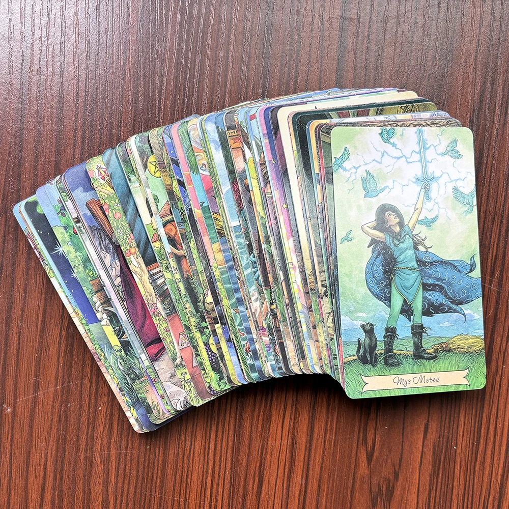 Witch Tarot – Russian Edition | 78 Tarot Cards with PDF Guide | Divination, Meditation & Daily Spreads | 60×103 MM