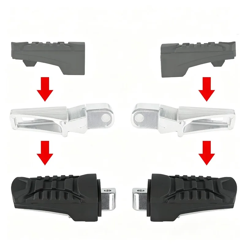 For R1200GS / R1250GS LC / ADV Rear Footpeg Set, Rubber Sleeve Replacement