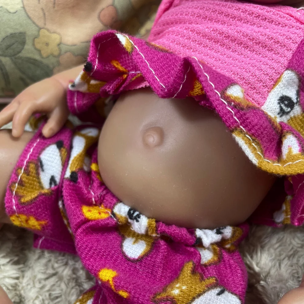 13-Zoll-Silikon-Reborn-Babypuppe mit dunkler Haut, Luna, afroamerikanisches Mädchen, vollfestes, waschbares Silikon, Puppenspielzeug, Weihnachtsgeschenk