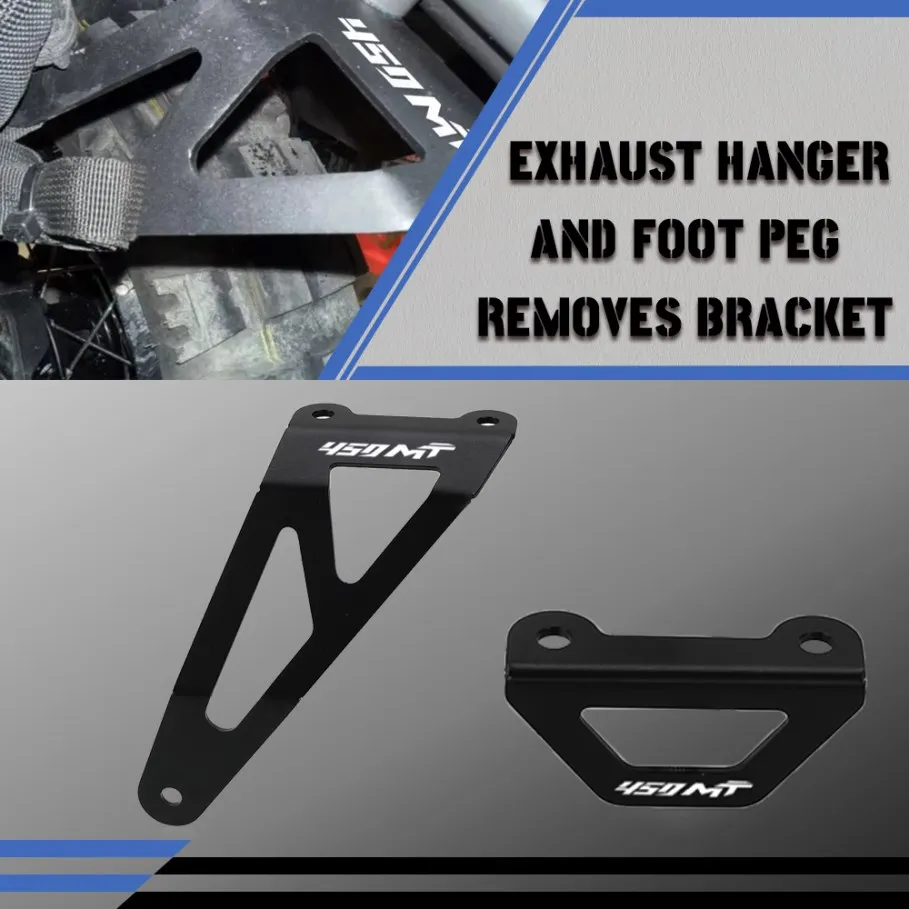 New Motorcycle Accessories For CFMOTO 450MT MT450 2024 2025 2026 Exhaust Holder Hanger Exhaust Bracket Mount Holder IBEX 450 MT