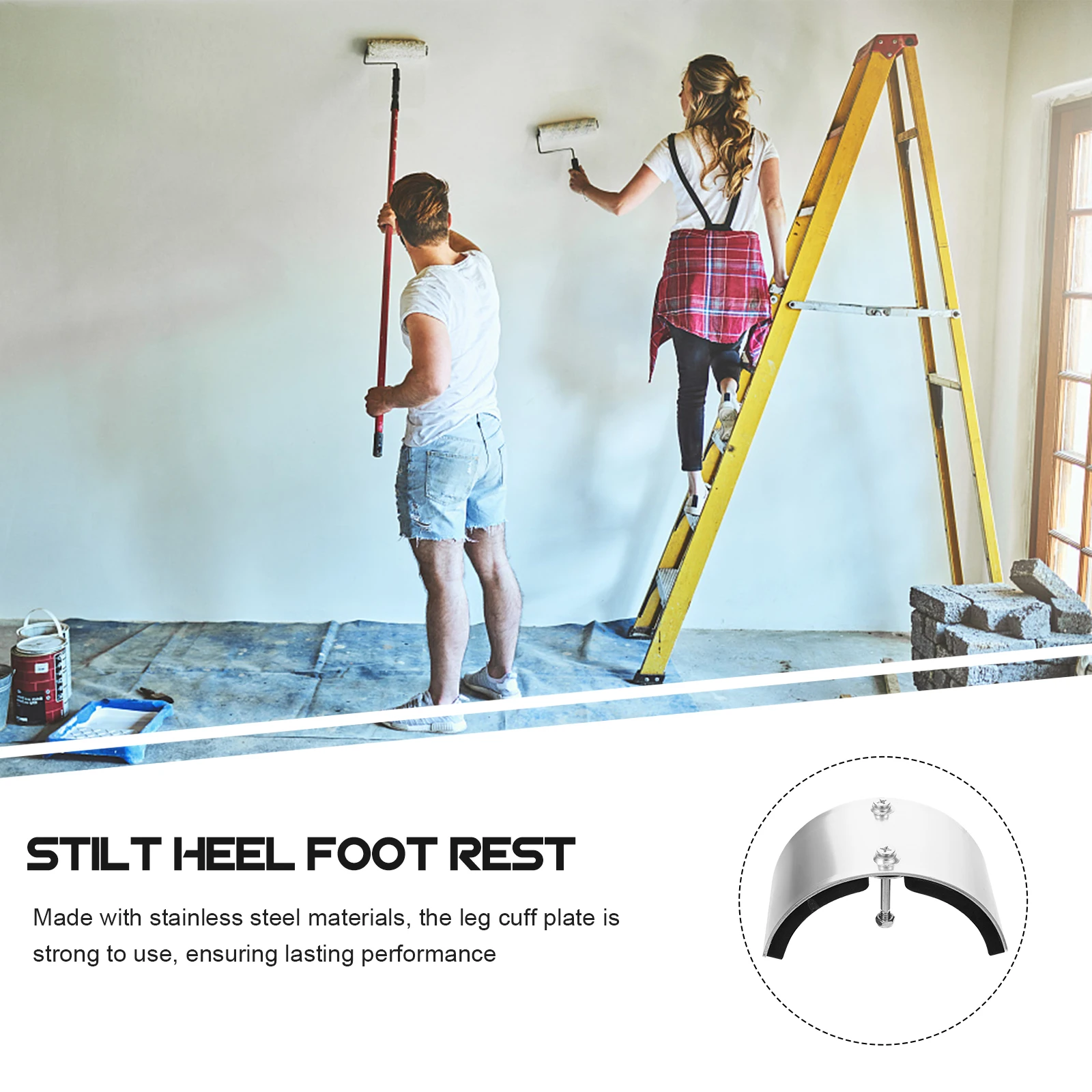 

Stilts Shoe Accessories Leg Band High Heel Drywall Straps Kit Stainless Steel Parts Support