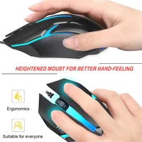 USB Wired Gaming Mouse 5000 DPI 3 Buttons Silent Mause Backlit Professional Gamer Mice Ergonomic Computer Mouse For PC Laptop 2