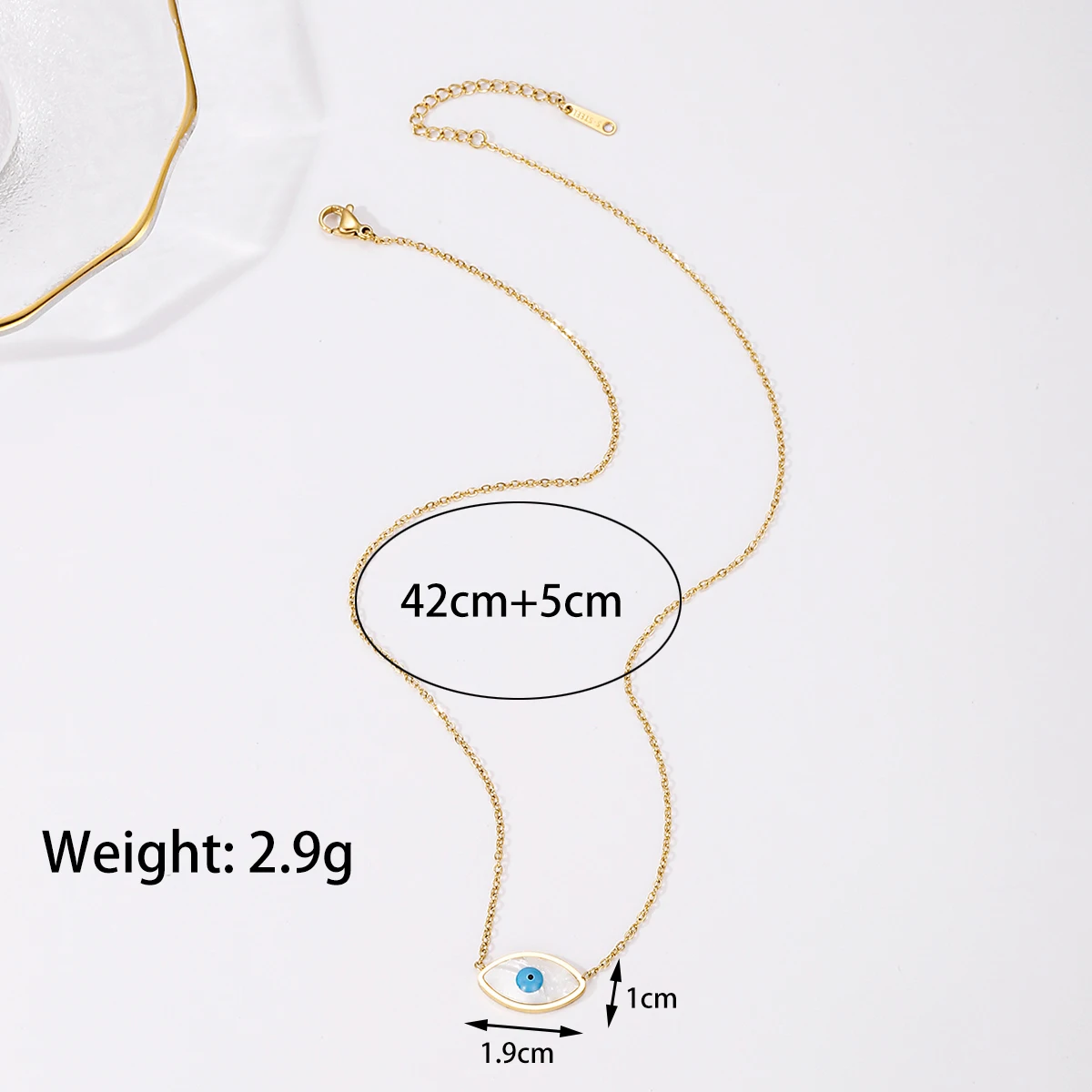 Fashion Evil Eye Pendants Necklaces for Women Goth Stainless Steel Choker Necklace Vintage Turkish Eye Neck Chains Jewelry 2022