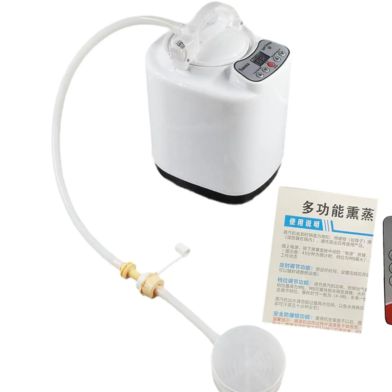 

Bathroom Steam Sauna Steamer 1000W Adjustable Temperature Generator for Home Sauna Spa Portable