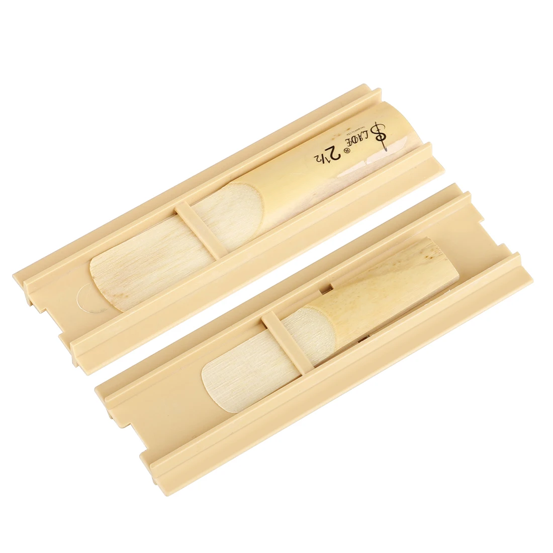 SLADE 10 Pcs Reeds Case Saxophone Clarinet Oboe Reeds Storage Box ABS Waterproof 2 Grids Reeds Holder Woodwind Instrument Parts