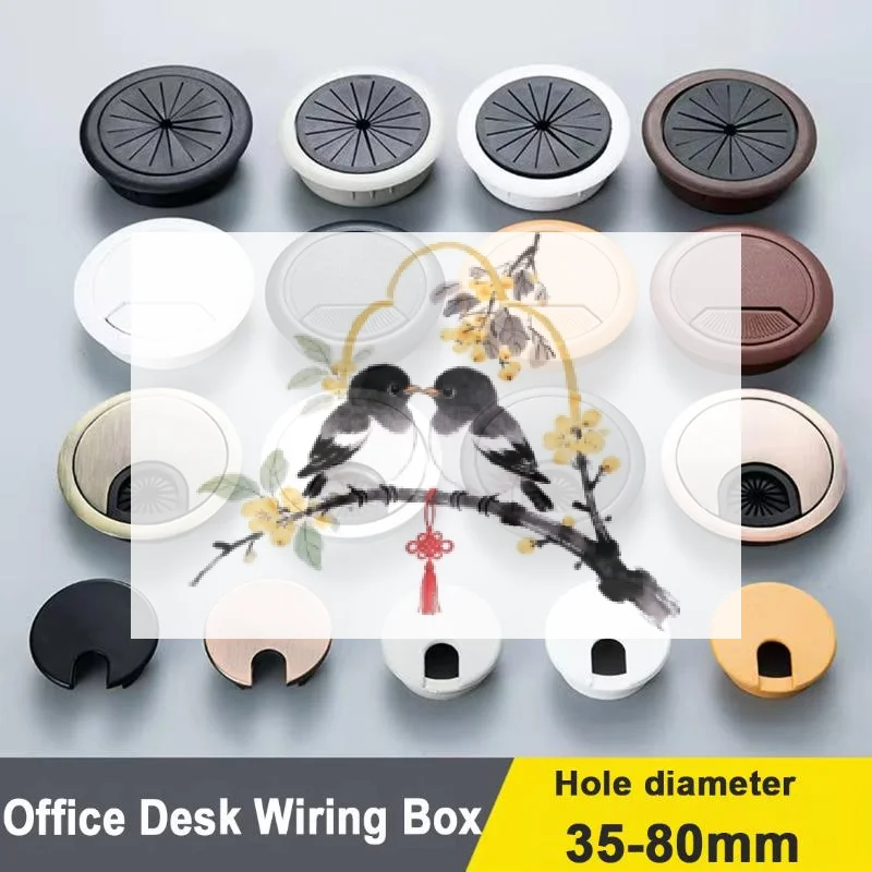 Durable Desk Cable Grommets Multiple Styles Easy To Install For Office Home Wire Management